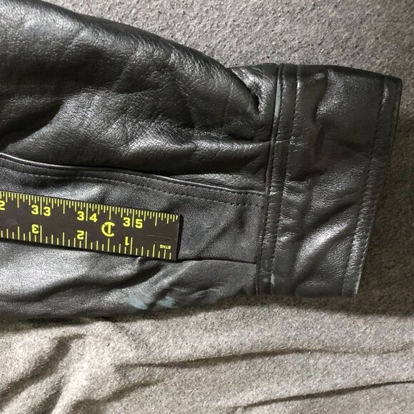 Wilsons Men Leather Bomber Jacket Size XXLT Black Thinsulate Full Zip Moto Biker - Picture 10 of 16